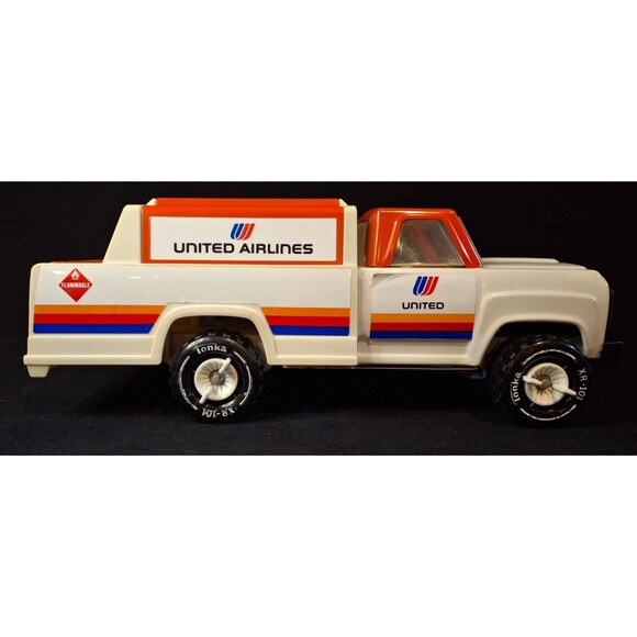 Vintage 1980 Tonka United Airlines Refueling Truck No. 2535 w/ Decal Sheet - Picture 5 of 9